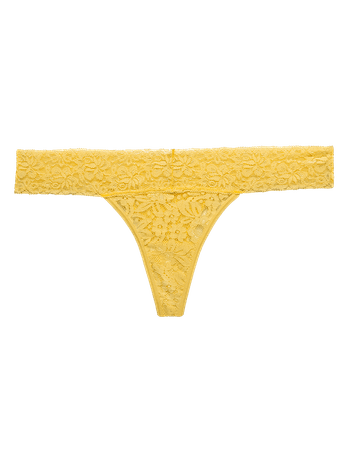 Tanga de encaje amarillo Sunshine