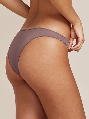 Braguita Bikini con Acabado Invisible en Microfibra Avela Marrón