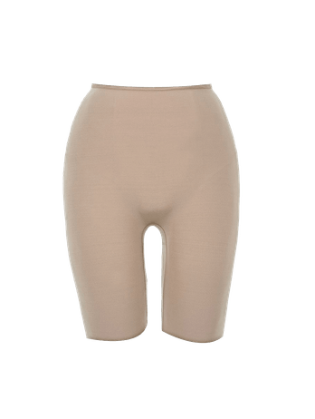 Bermudas Largas en Microfibra Ante Beige