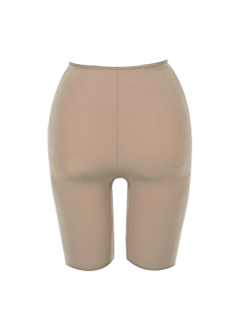 Bermudas Largas en Microfibra Ante Beige