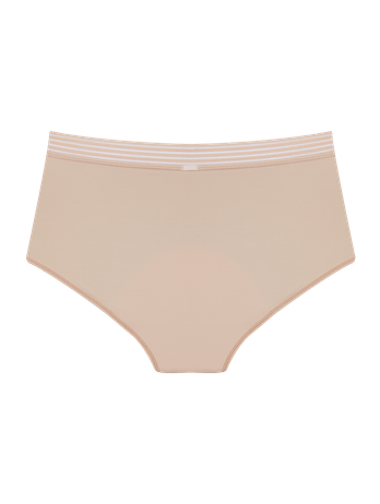 Braguita Absorbente Cintura Alta - Fluxo Nonoturno Flow Beige Ballet
