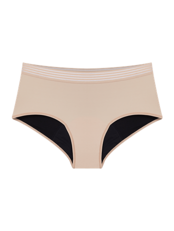 Braguita Absorbente Cintura Alta - Fluxo Nonoturno Flow Beige Ballet
