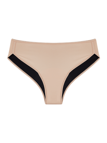Braguita Boyshort Absorbente - Fluxo Intenso Flow Beige Ballet