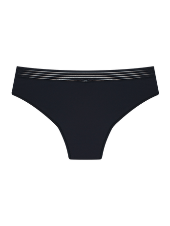 Braguita Boyshort Absorbente Con Elástico - Flujo Moderado Negro