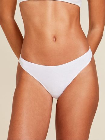 Braguitas de tanga de algodón blanco